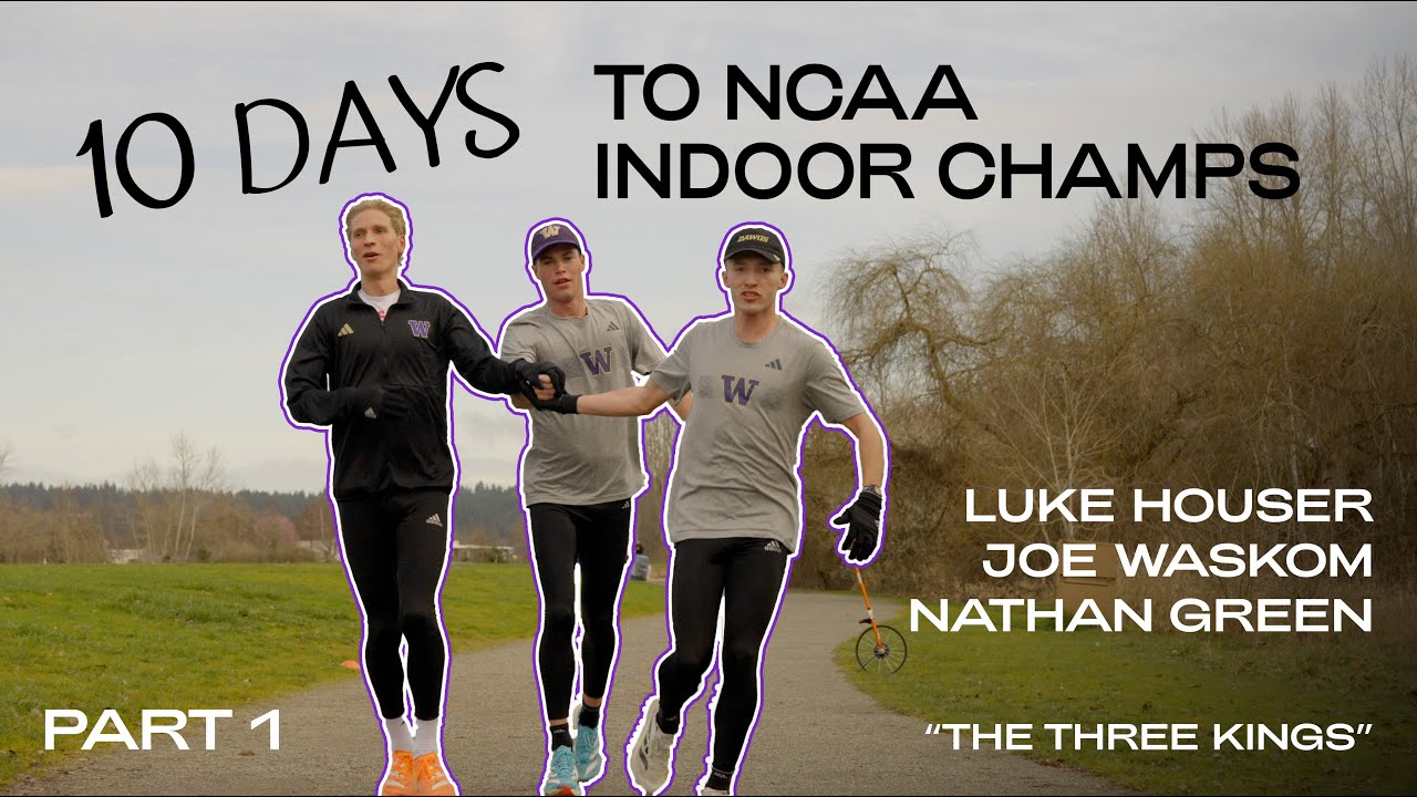 WORKOUT: Washington's Luke Houser, Joe Waskom, Nathan Green Before NCAA Indoor Championships (Pt. 1)