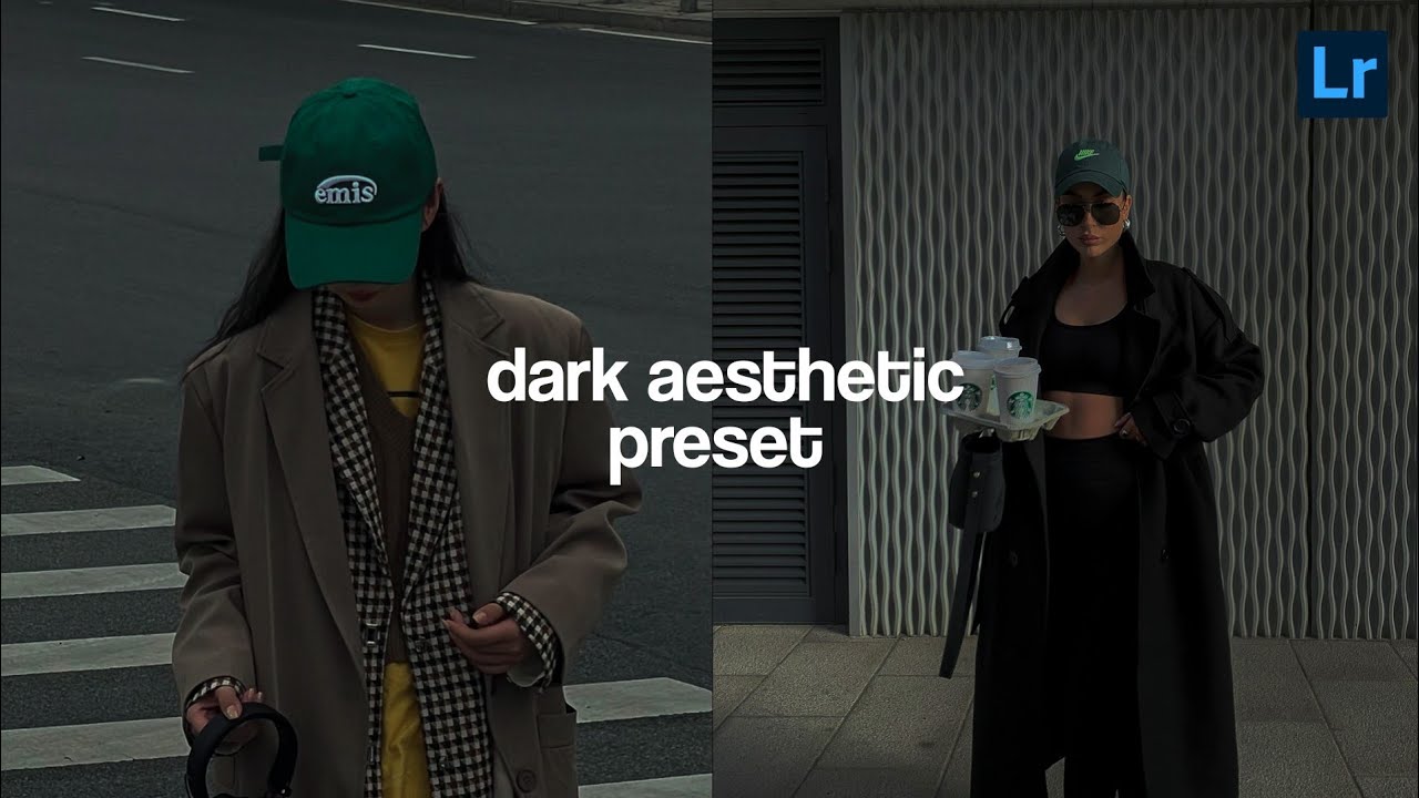 Dark Aesthetic feed preset | Instagram feed | lightroom free presets