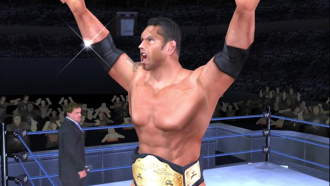 WWE Classic Match Replays: Batista vs Eddie - WHC Title: No Mercy 2005 (SVR06 PPSSPP Mod)
