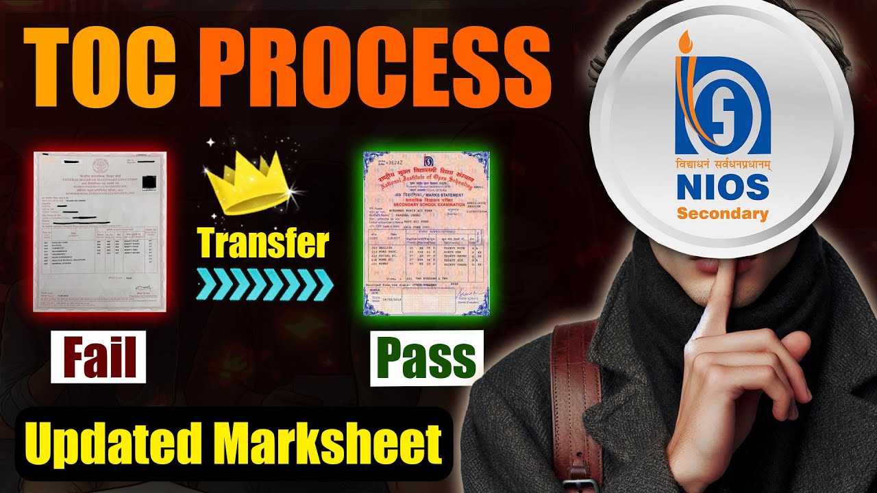 Best Process to Share Original Marksheet with NIOS Board for TOC