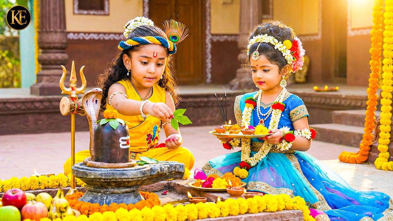 राधा-कान्हा की अनोखी शिव आराधना  || YMKN || Shree Krishan Leela
