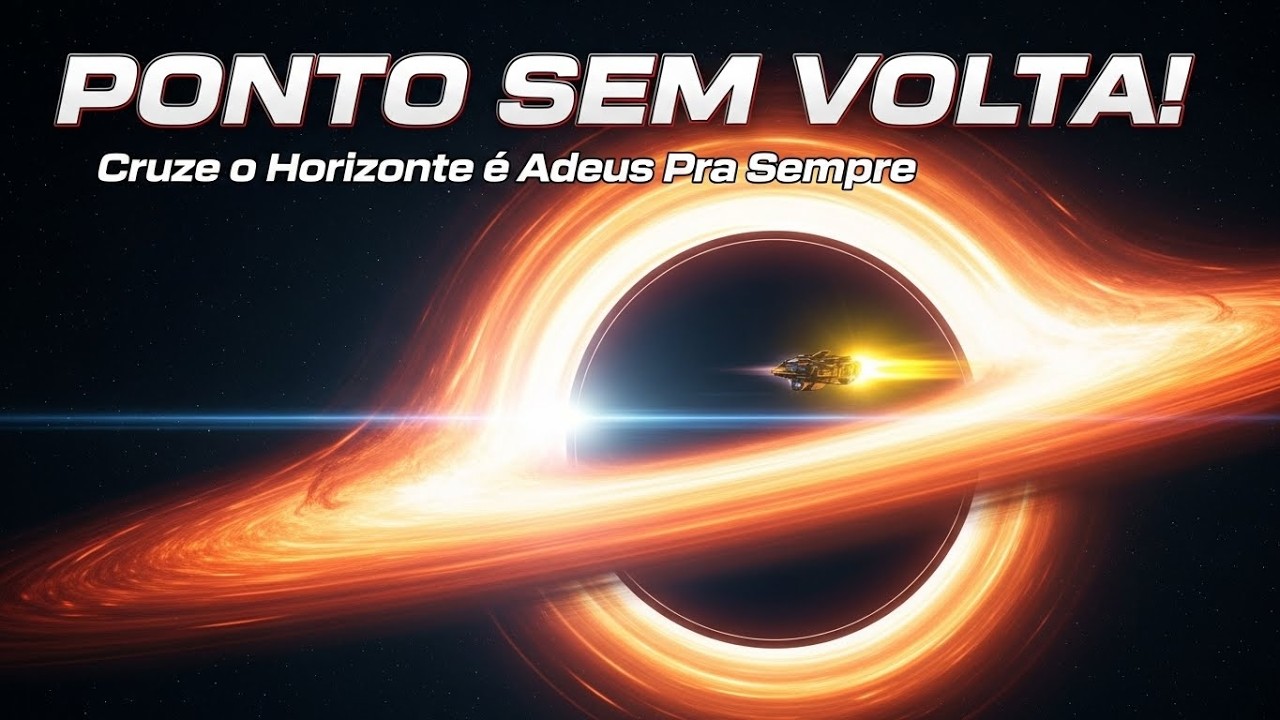 PONTO SEM VOLTA: O que Acontece Quando Você Cruza o Horizonte de Eventos? Buracos Negros Explicados!