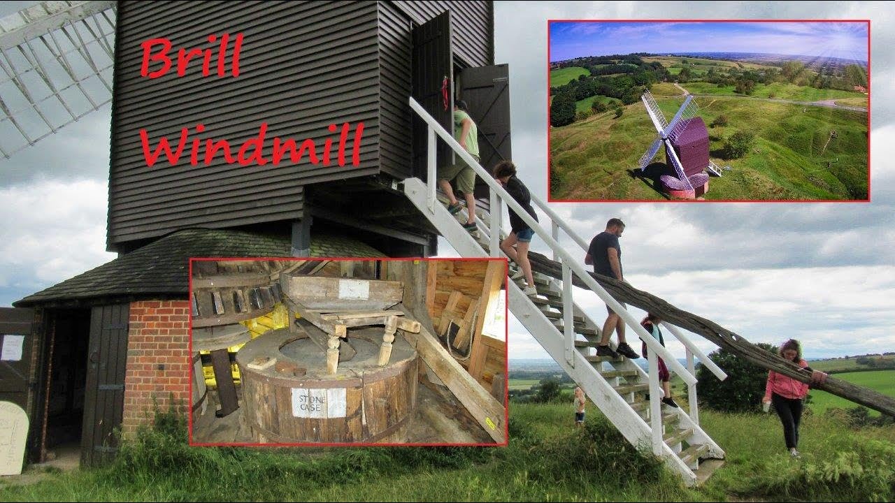 Brill windmill, a look inside, July 2022. Relevant videos linked below including naughty drone video