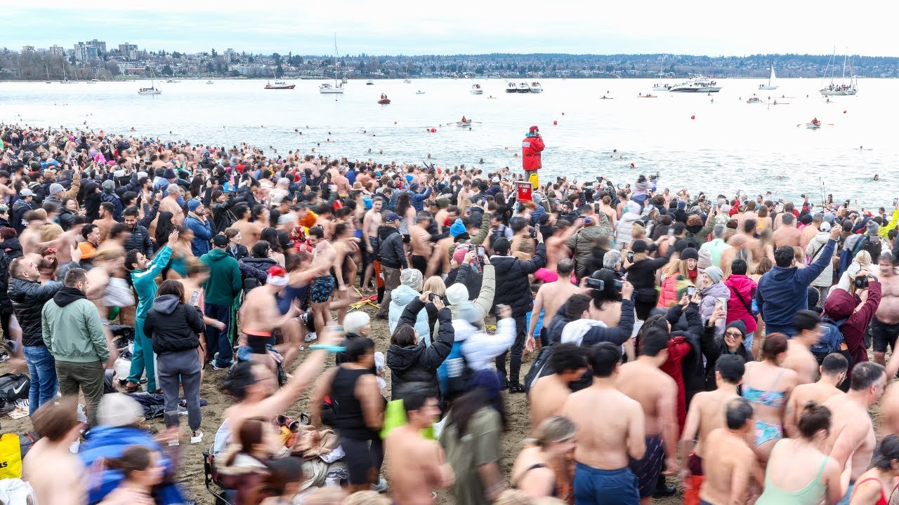 2025 Polar Bear Swim at English Bay Beach