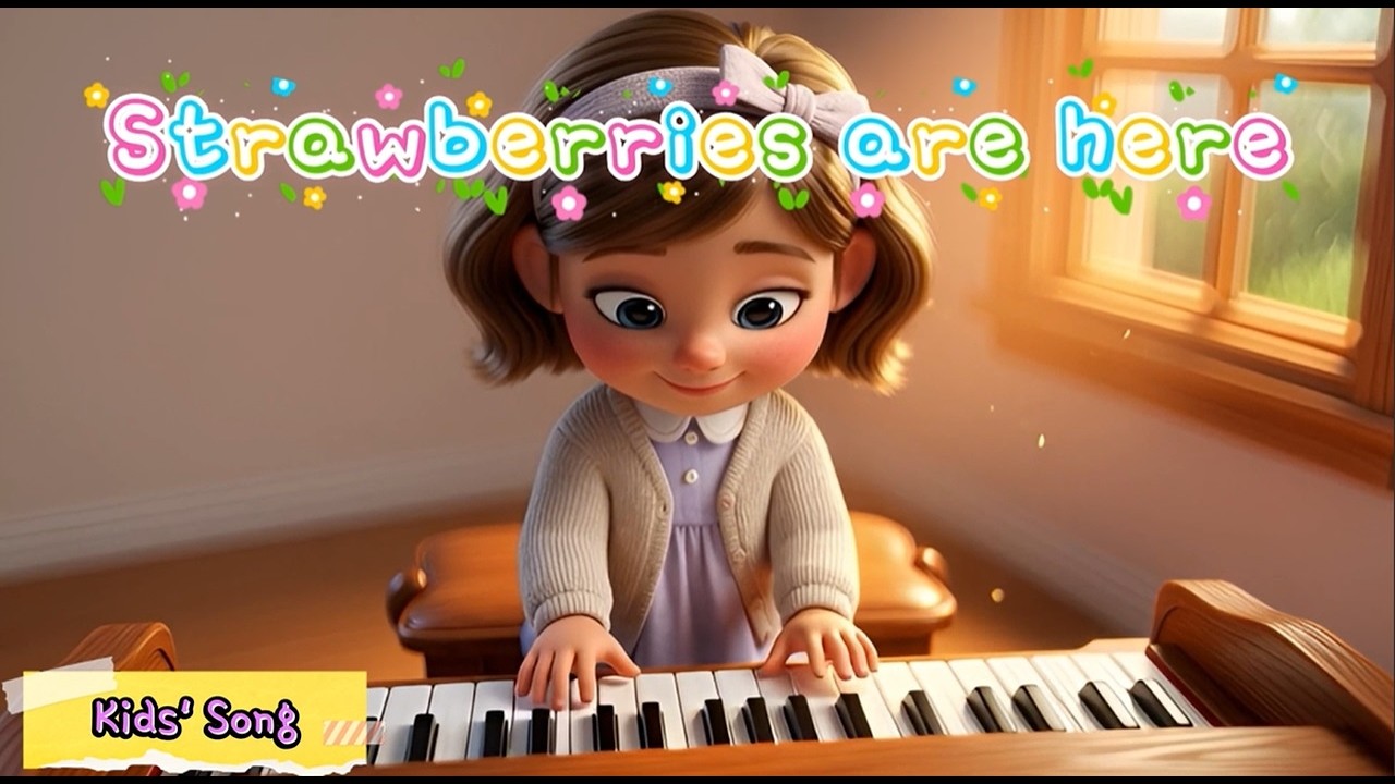 [Strawberries are here] 🍓 | Sweet Nursery Rhyme & Kids Music Video