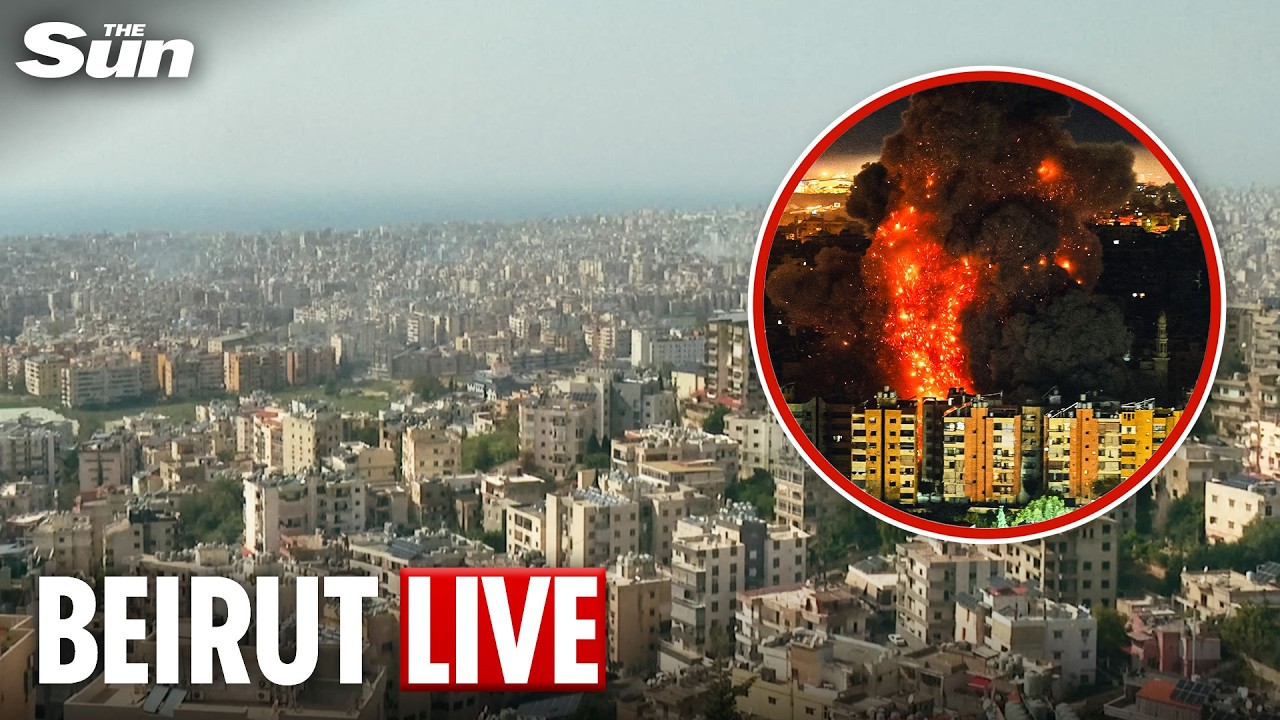 LIVE: Beirut skyline as smoke rises over southern suburbs after overnight Israeli strikes
