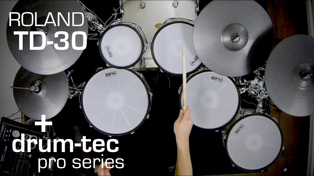 Roland TD-30 sound module with drum-tec pro series electronic drums