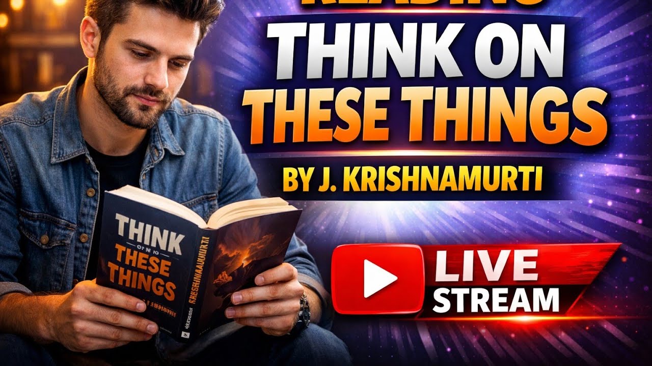THINK ON THESE THINGS || J KRISHNAMURTI