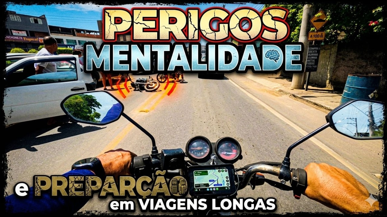 PERIGOS E DESAFIOS E MENTALIDADE PARA VIAGENS LONGAS DE MOTOCICLETA