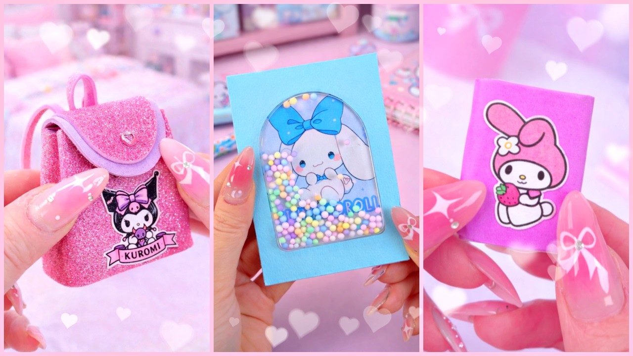 ✨ 10 ADORABLE DIY SANRIO STATIONERY IDEAS! 🌈 (Must-Try!)