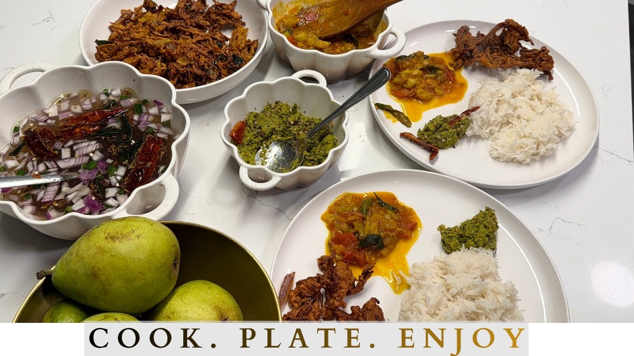 Simple Indian Dinner | Onion Pakora, Bottle Gourd/Lauki Curry & Pachi Pulusu 🍽️