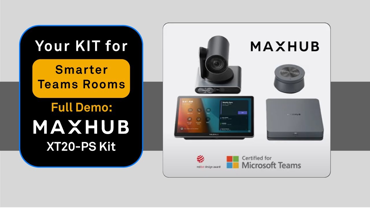 Microsoft Teams Rooms Setup Demo: XT20 PS Kit for Medium to Large Spaces