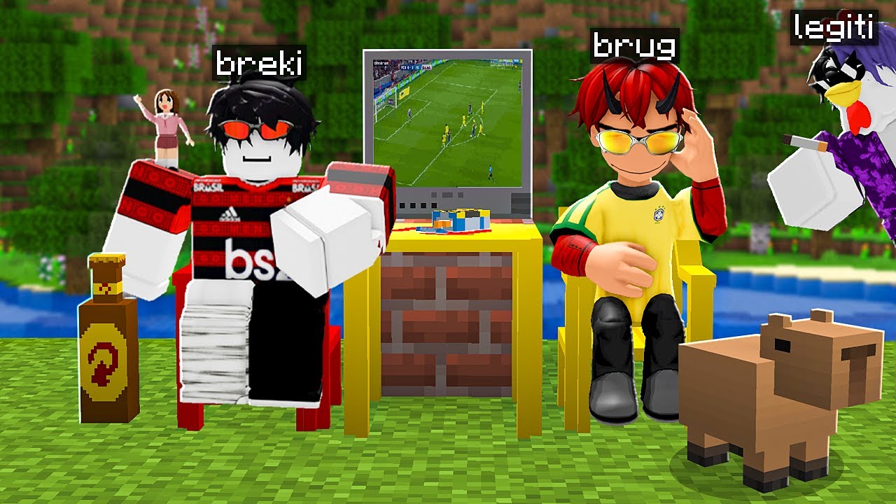 explorando o Minecraft BRASILEIRO KKKKKKKKKKK (ft. breki e legiti)