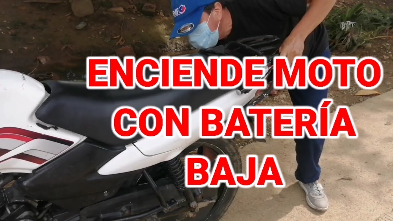 CÓMO ENCENDER la MOTO con BATERÍA DESCARGADA..!!