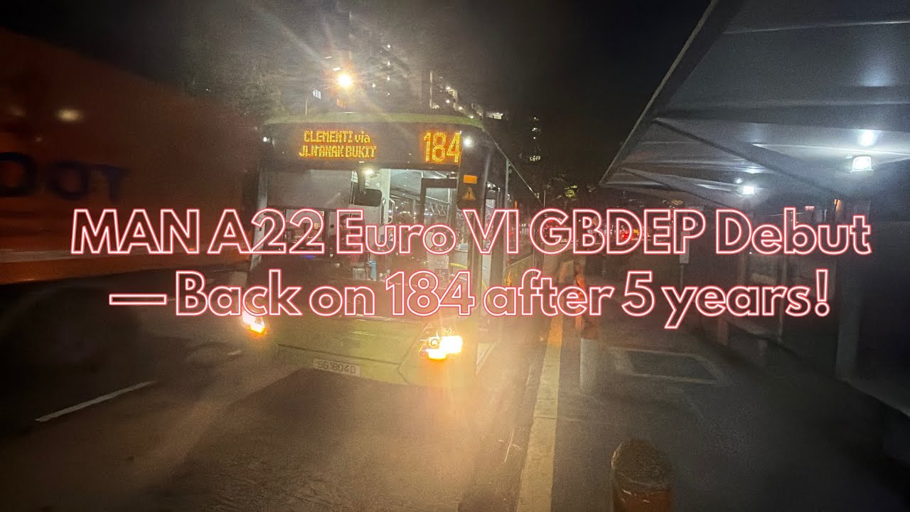 Welcome Back After 5 Years — SG1804D On 184! | SMRT MAN A22 (Euro VI) | Bus Joyrides Episode 58