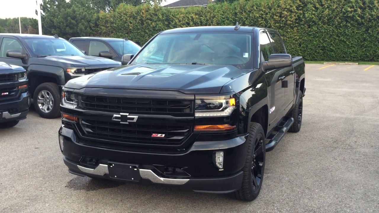 VEHICLE SOLD!  2018 Chevrolet Silverado 1500 LT Z71 Crew Cab Black Roy Nichols Motors Courtice ON