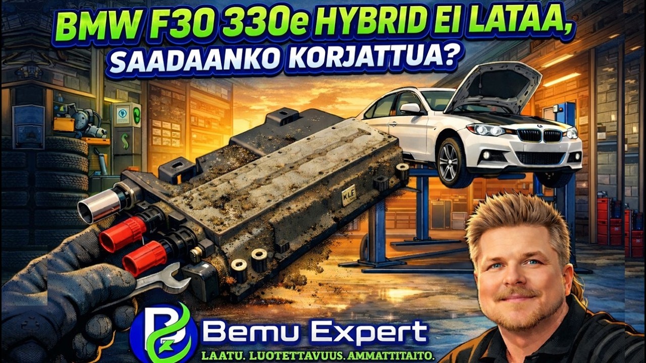 BMW F30 330e KLE yksikön uusinta