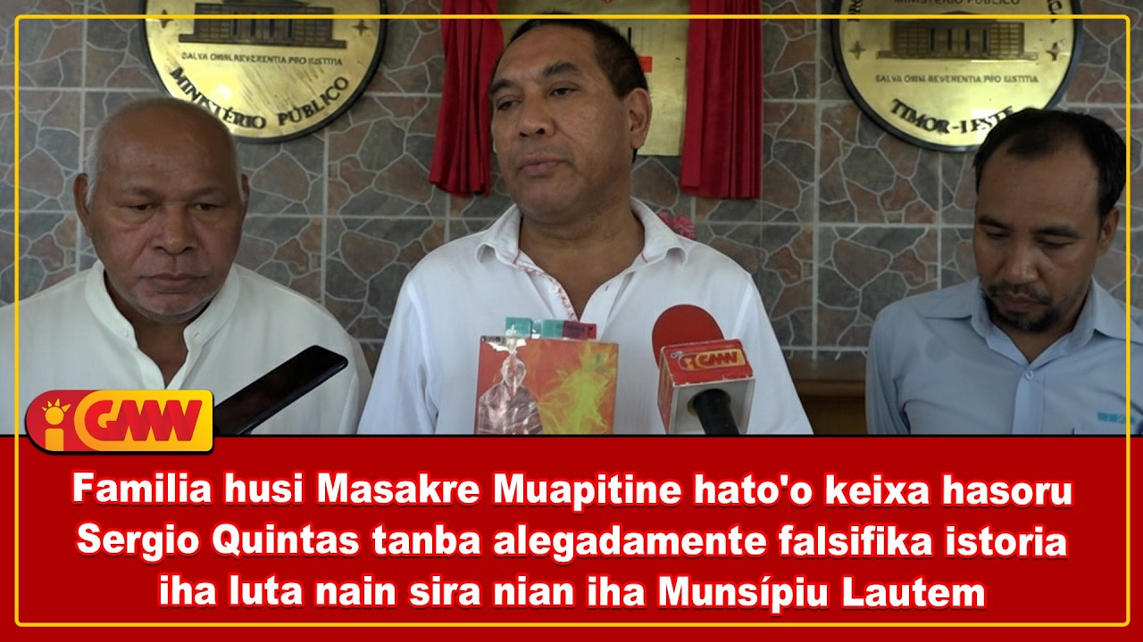 Familia husi Masakre Muapitine hato'o keixa hasoru Sergio Quintas