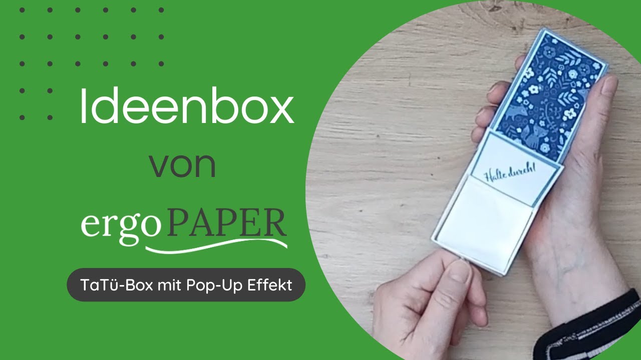 TaTü-Box mit PopUp Effekt  - ergoPAPER - Kartenmacherei und mehr