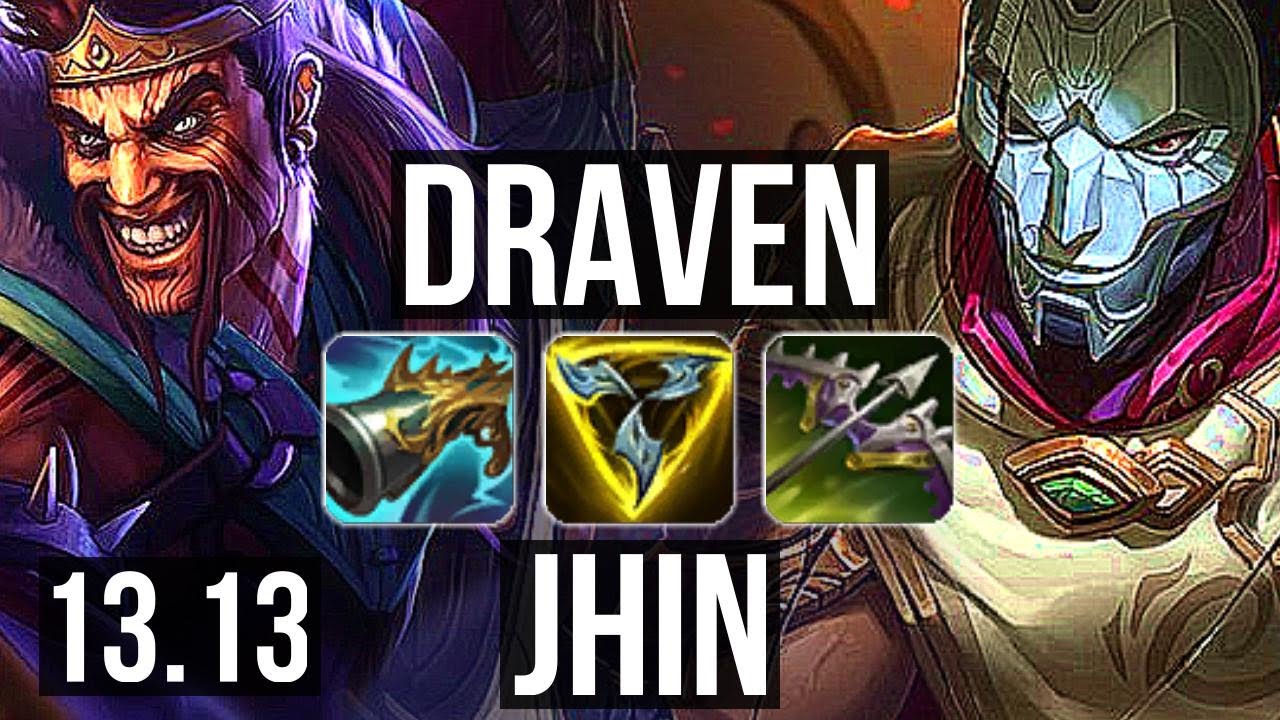 DRAVEN & Nautilus vs JHIN & Soraka (ADC) | Quadra, 2.5M mastery, 700+ games | EUW Master | 13.13