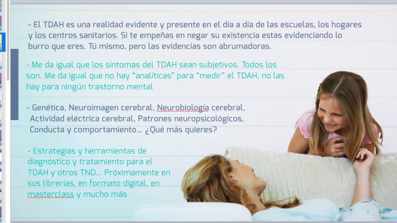 TDAH. Estrategias de diagnóstico y tratamiento. Mitos, controversias y verdades.