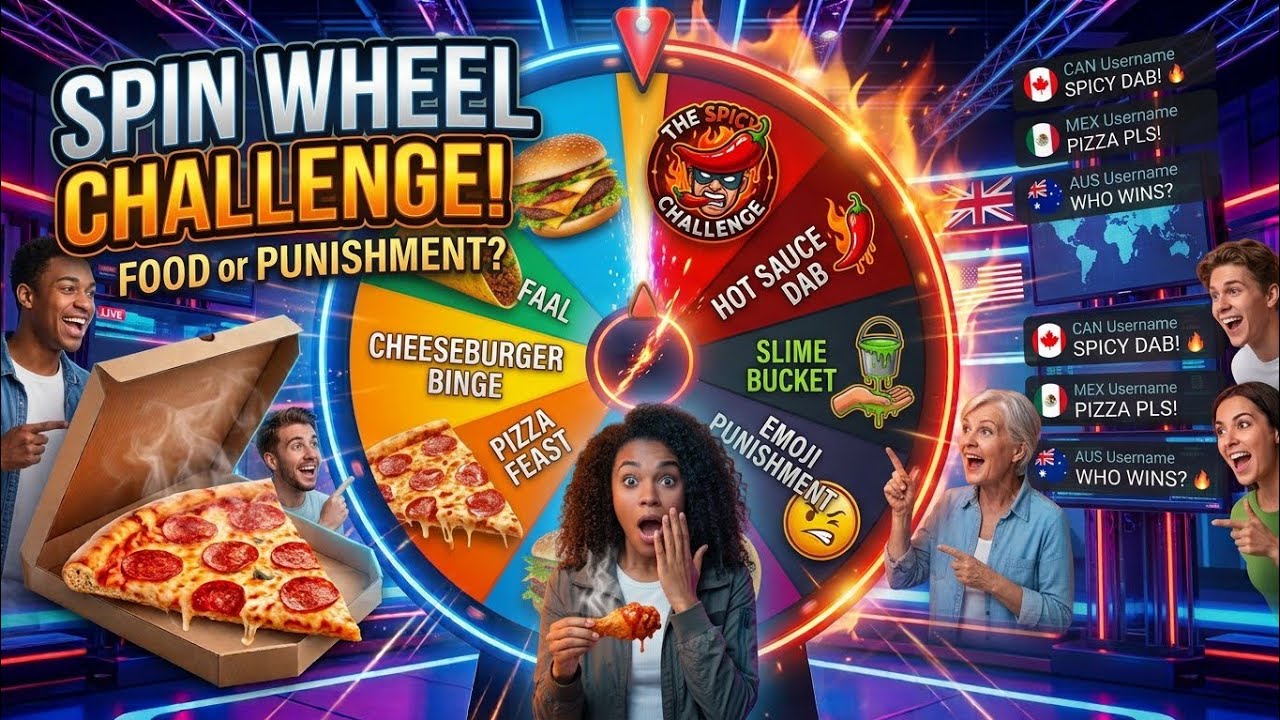 LIVE 🔴 Spin Wheel Challenge with Food & Funny Punishments! 😂🎡 #Live #Challeng #fun