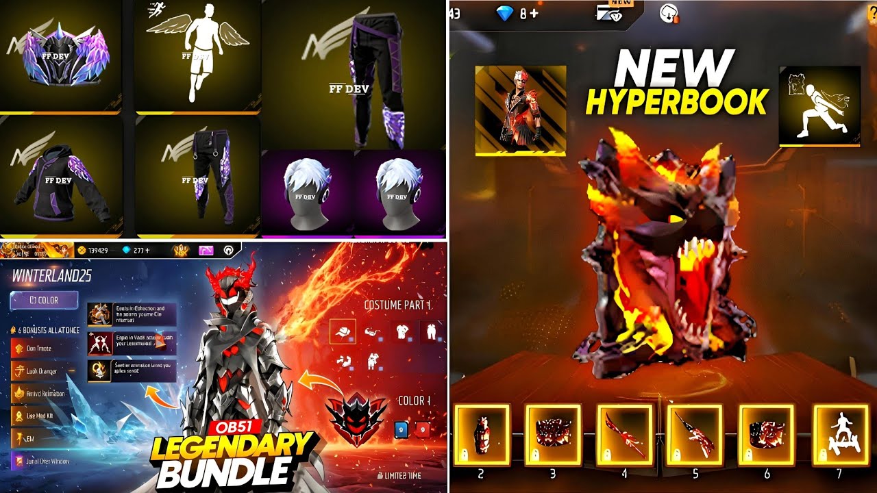 OB51 UPDATE NEW EVO BUNDLE l NEW PURPLE ANGELIC PANT EVENT l FREE FIRE NEW EVENT l FF NEW EVENT 