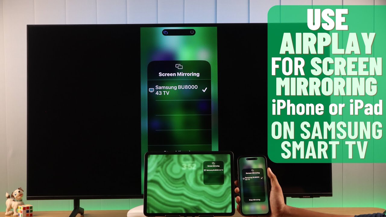 How to Screen Mirror iPhone to Samsung Smart 4K TV! [Wireless]