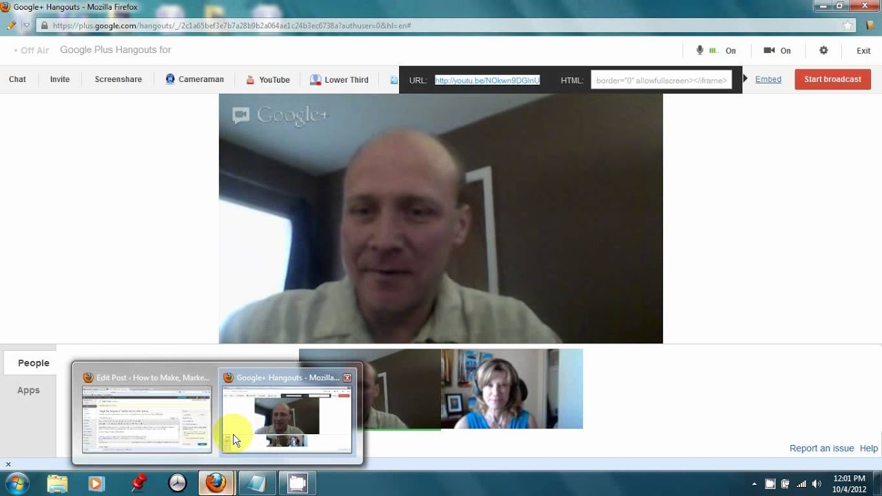 Google Plus Hangouts for YouTube and Live Video Streams