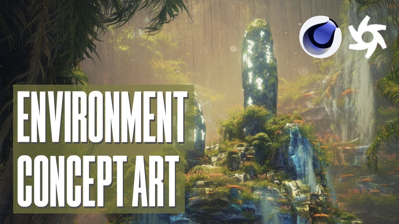 Environment Concept Art (time lapse)