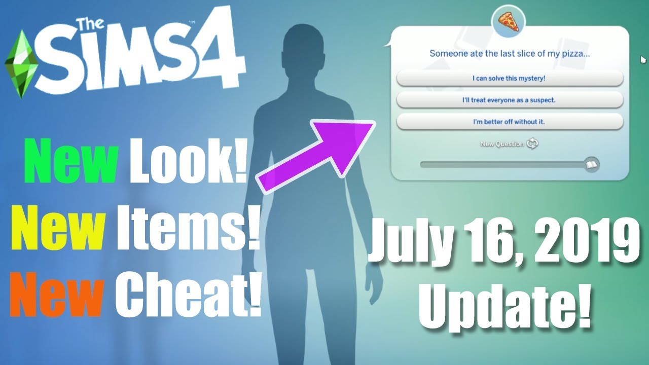 NEW LOOK, CAS ITEMS, CHEAT & MORE! // Sims 4: July 2019 Update