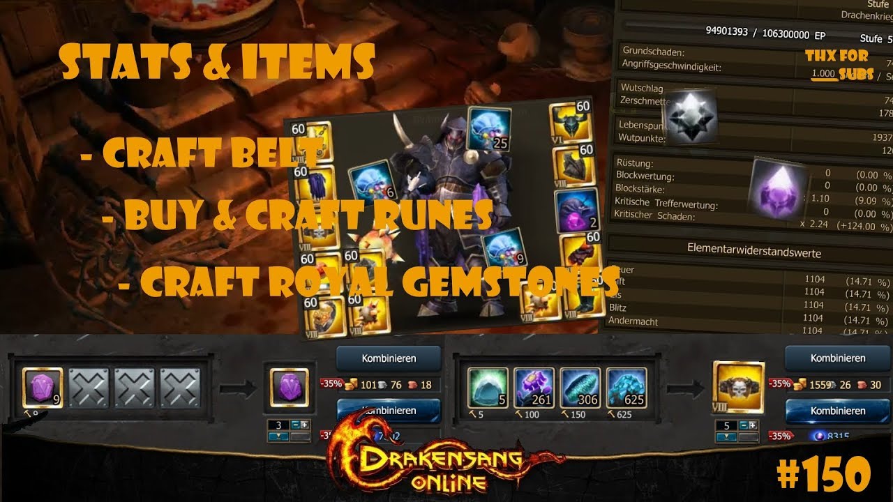Drakensang Online - Stats & Items + Spend 15.000 Draken