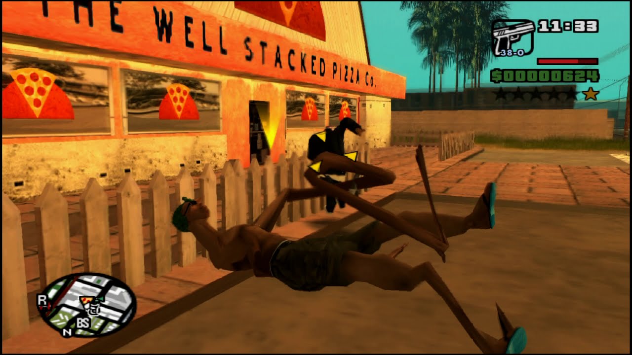 Weird CJ Glitch - GTA San Andreas Glitches