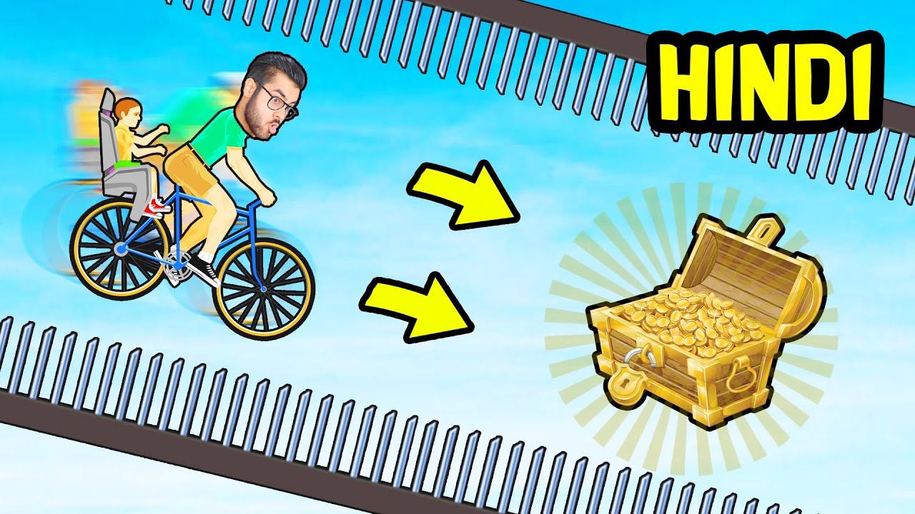 🔥 TREASURE HUNT in Happy Wheels 😂 | [FUNNY/HINDI] | Hitesh KS