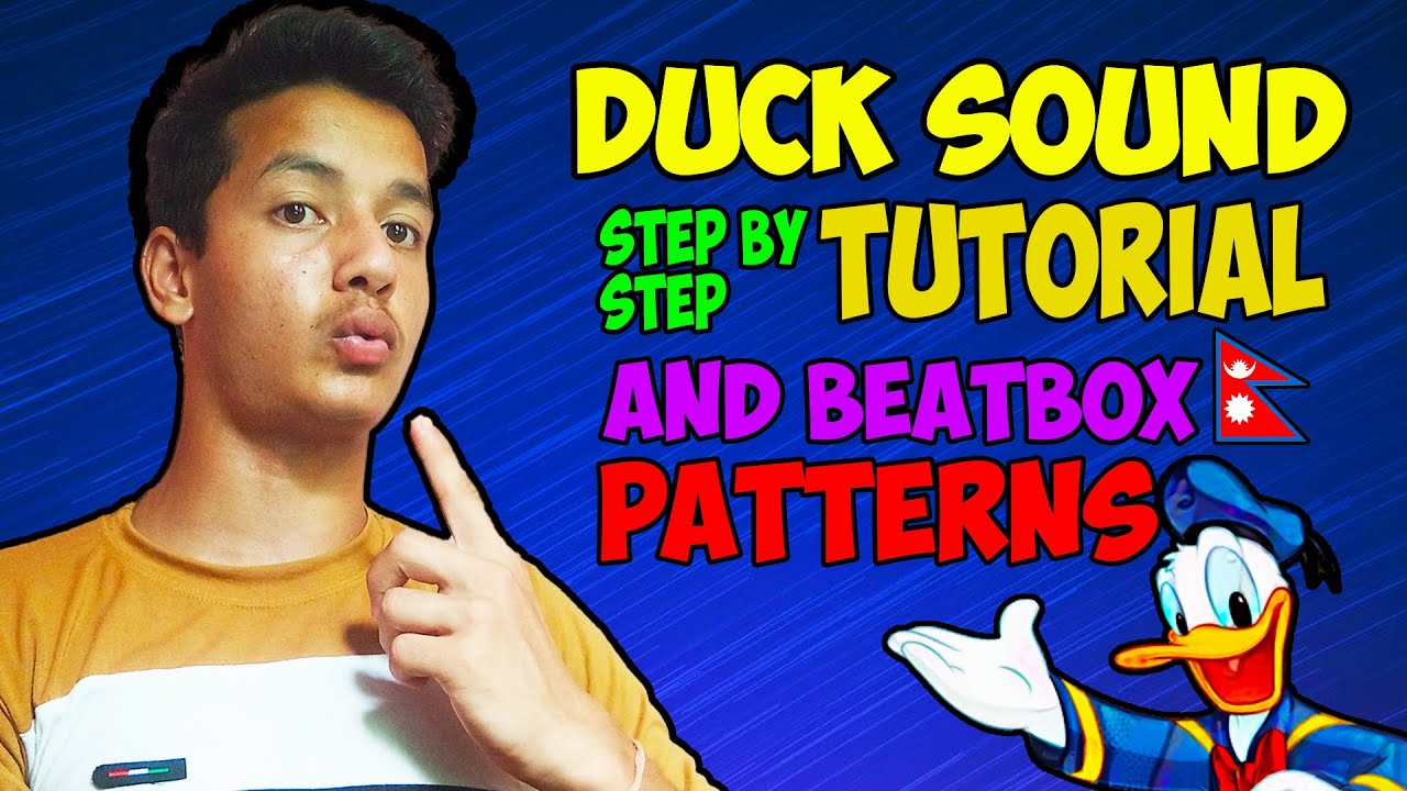 Duck sound step by step tutorial with easy beatbox patterns | Lazybeats