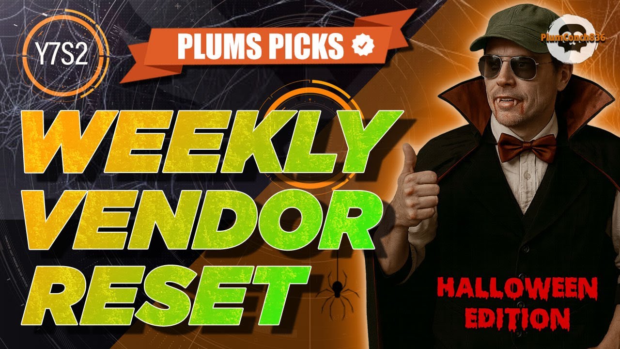 🎃HALLOWEEN EDITION! 🎃 NO BS Weekly Vendor Reset OCT 28th! Division 2 #vendorreset