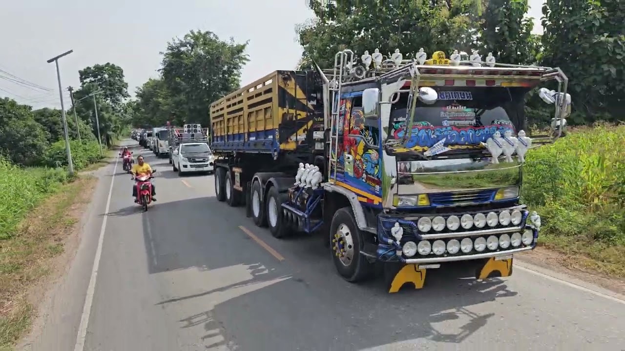 มาต่องานบุญที่สระบุรีครับ ขบานยาวจัด Dump Truck