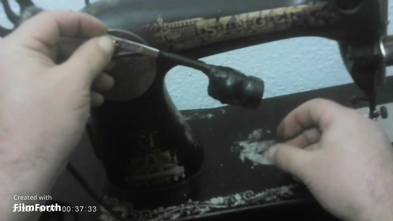 Como poner un motor en una maquina de coser
