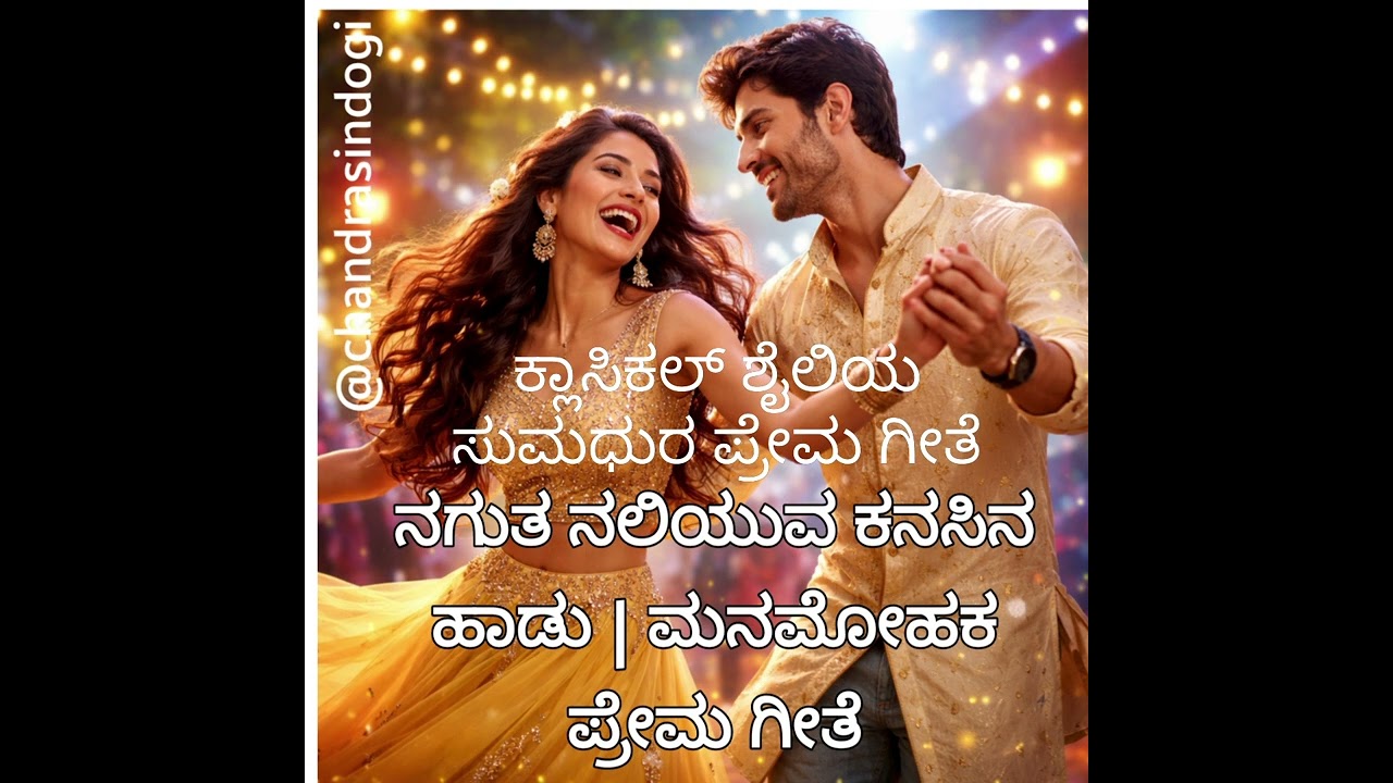 Nagutha Naliyuva| Classical style | ನವ್ಯ ಪ್ರೇಮಗೀತೆ| AI Magic #NewKannadaSong