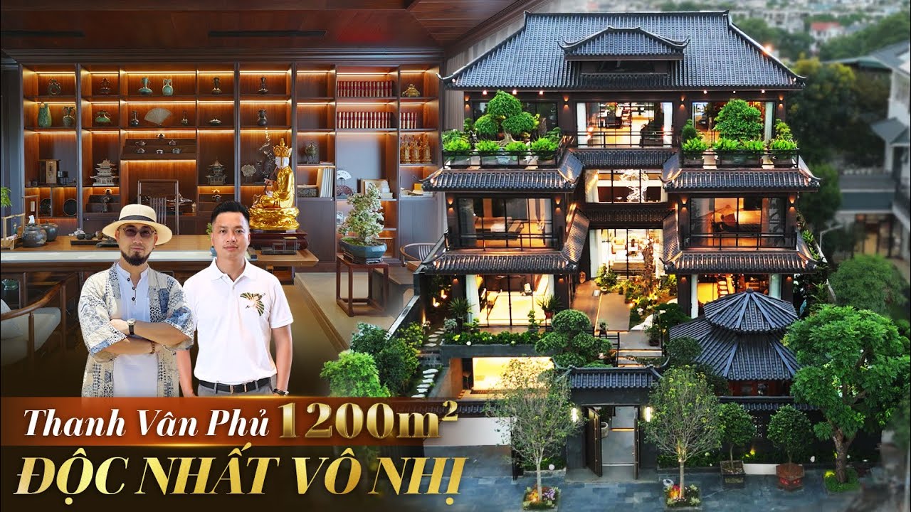 Choáng Ngợp trước BIỆT PHỦ 1200m2 đậm chất Á ĐÔNG với nhiều Thú Chơi Độc Đáo của Gia chủ | NHATO