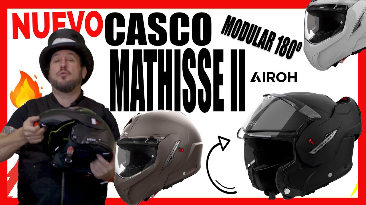 🔥 EL CASCO modular 180º MÁS ESPERADO ¡YA ESTÁ AQUÍ!  🏍️💥  AIROH MATHISSE II al Detalle¡