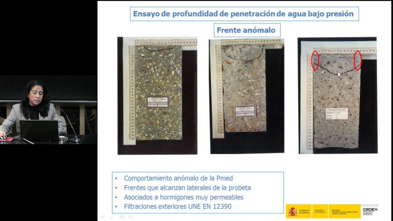 Plan EILA 2017. Ensayos de durabilidad del hormigón: profundidad