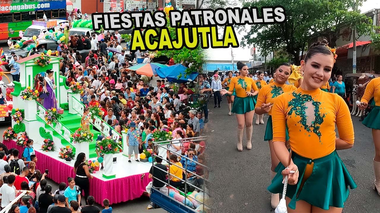 FIESTAS PATRONALES DE ACAJUTLA Asi se desarrollo el Desfile de correo Youtubero Salvadoreño