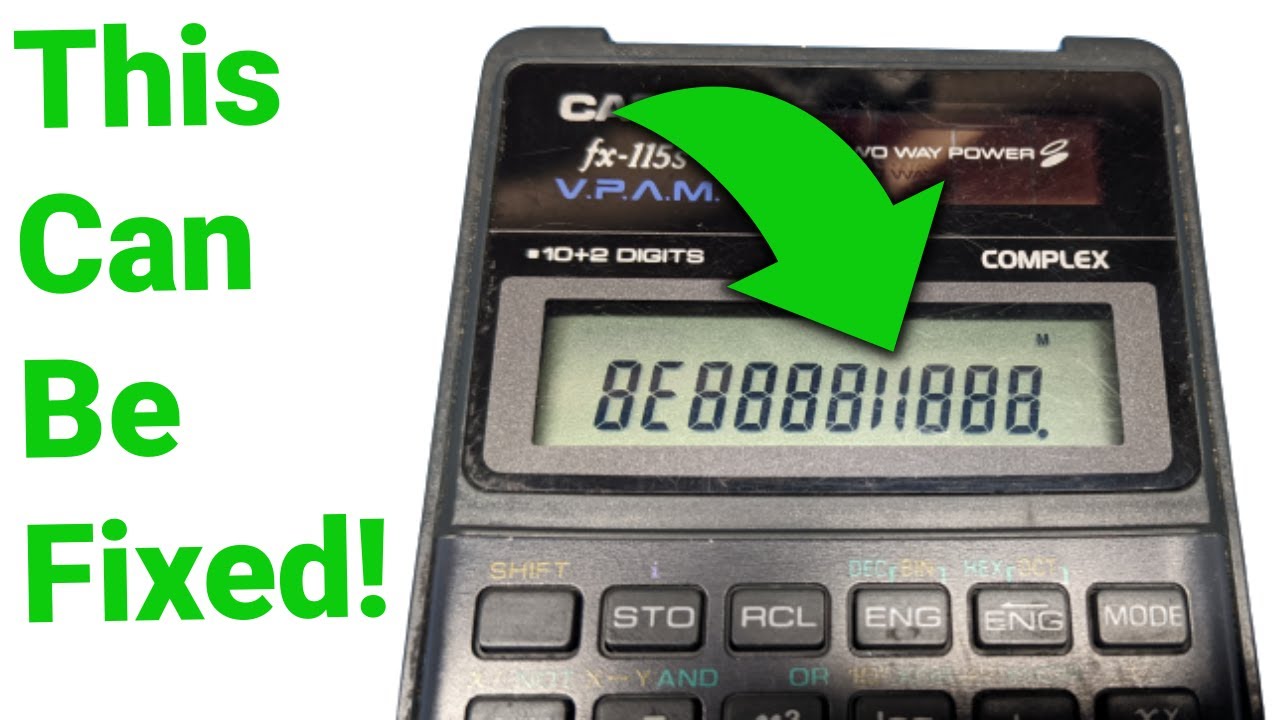 ► Ремонт неисправного ЖК-экрана &mdash; Casio Scientific Calculator