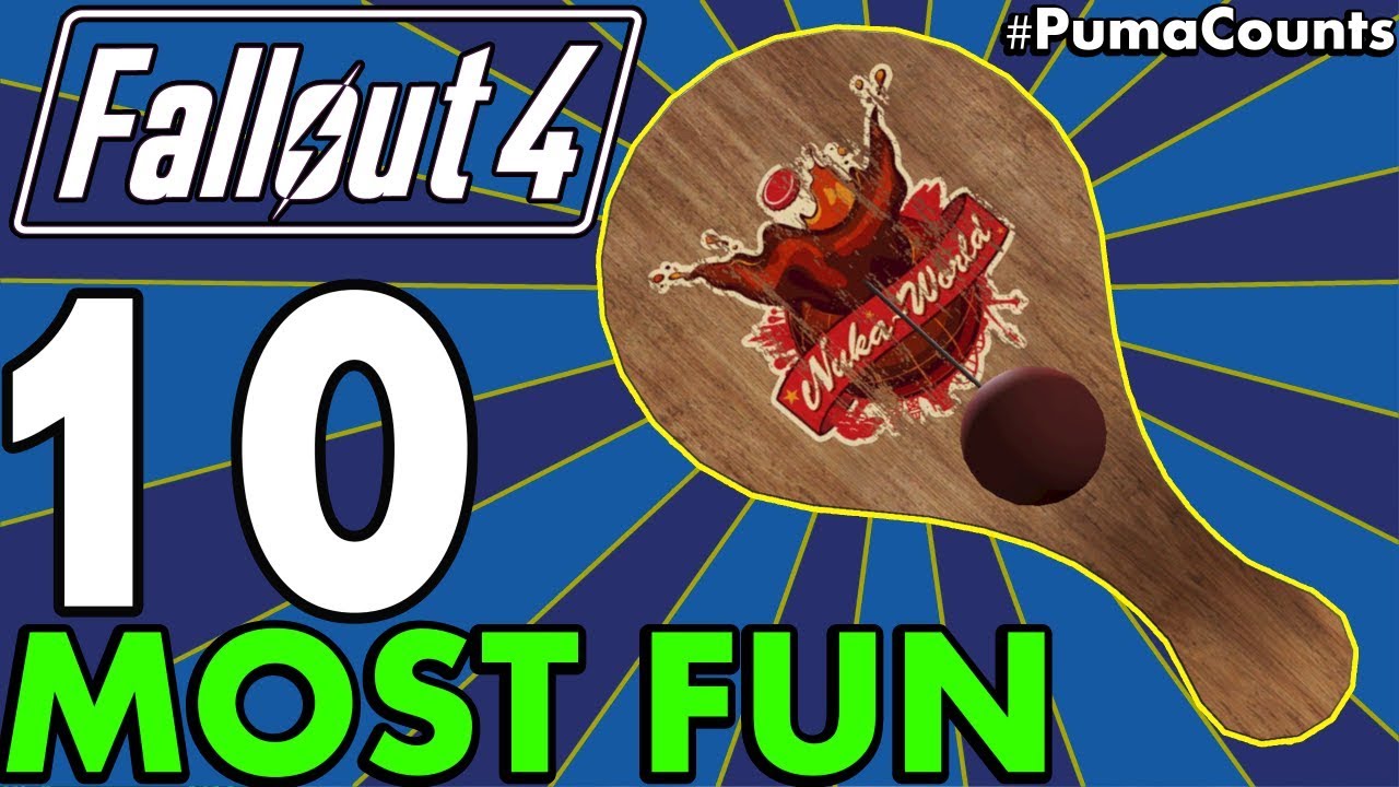 10 самых забавных и интересных видов оружия в Fallout 4 (включая DLC) #PumaCounts
