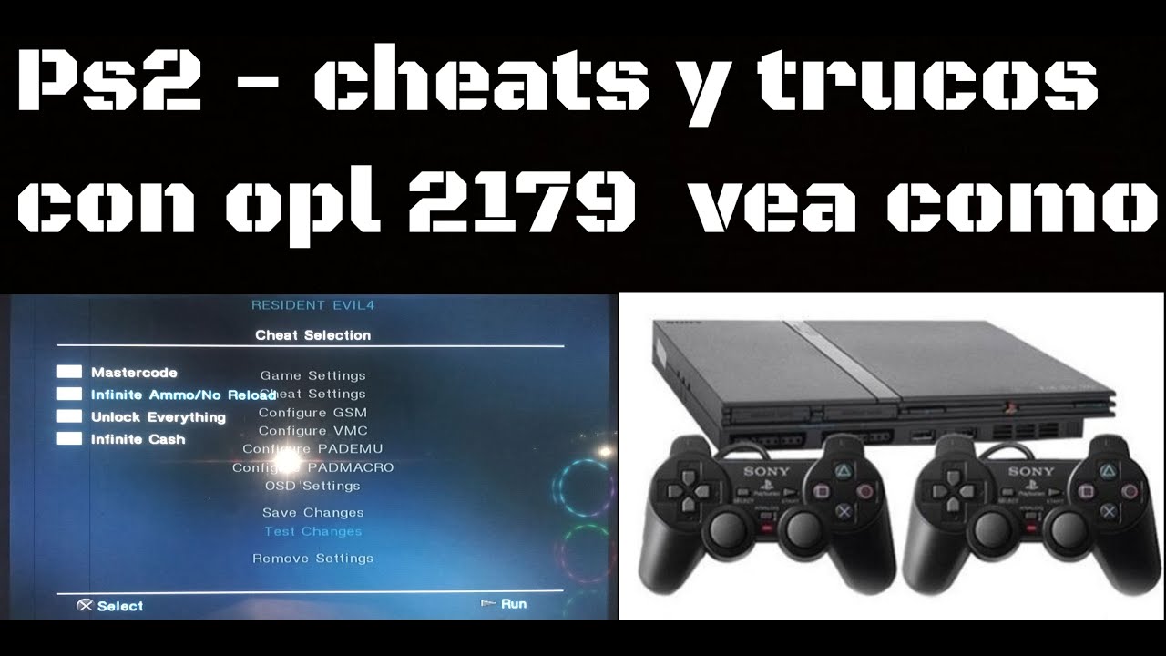 ps2 cheats y trucos opl 2179 para tus juegos