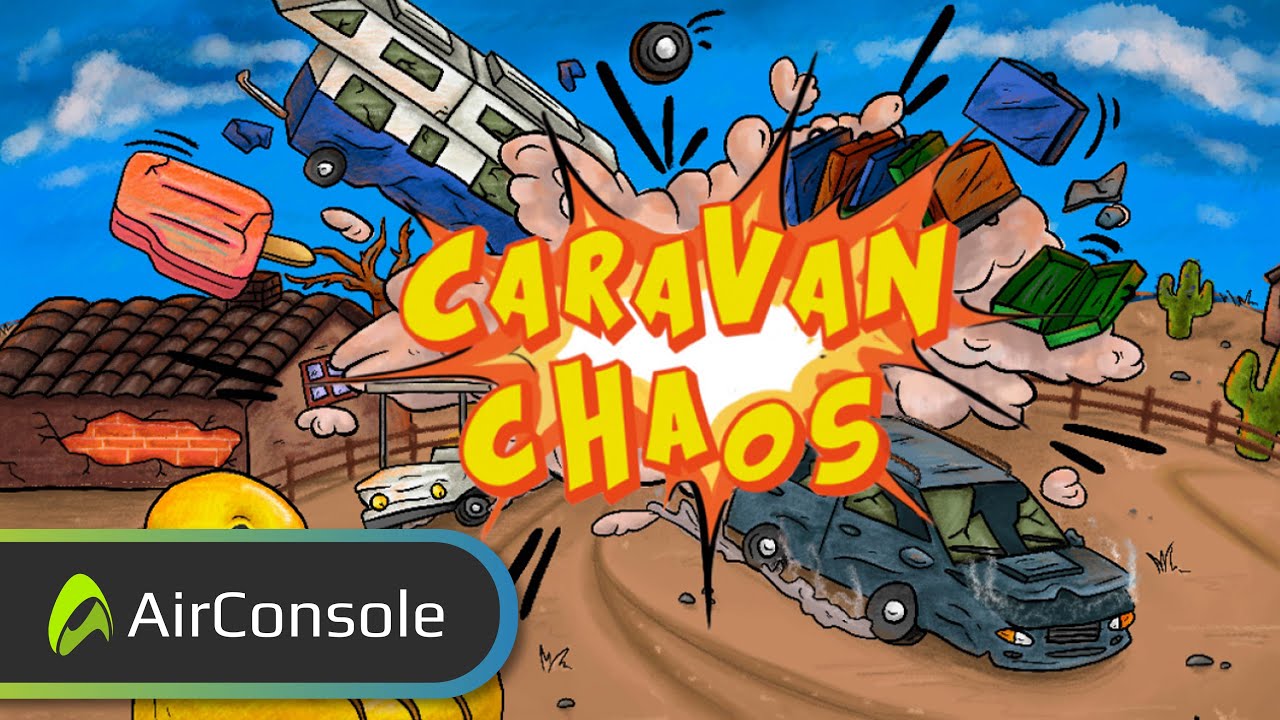 Caravan Chaos Release Trailer 💥 – Play now on AirConsole 🎮🕹️
