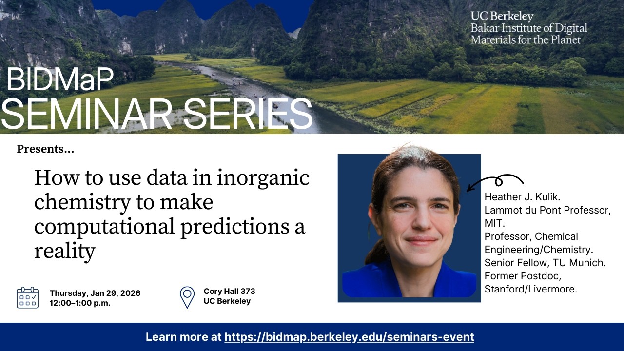 Heather Kulik: How to use data in inorganic chemistry to make computational predictions a reality