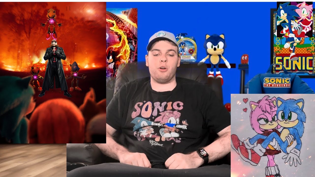 Amy cuddles with Sonic and the bad future scene 