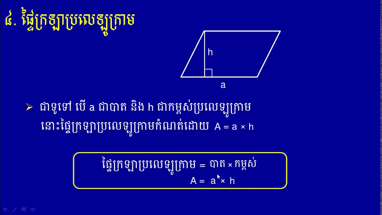 ផ្ទៃក្រឡាប្រលេឡូក្រាម